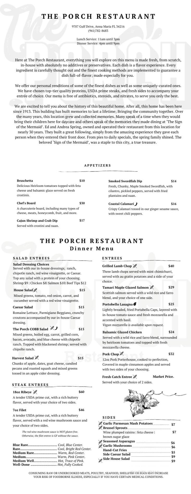 The Porch Restaurant - Anna Maria, FL