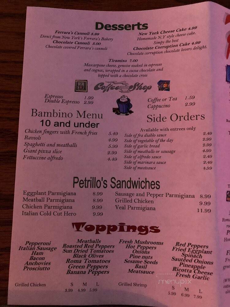 Petrillo's Italian Eatery - Indialantic, FL