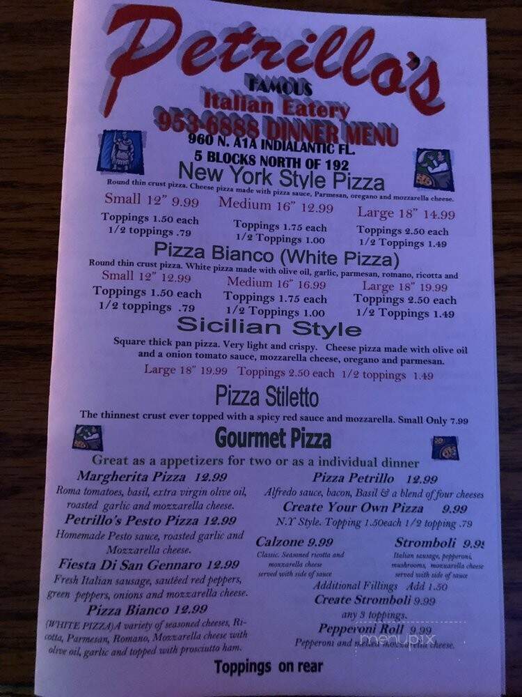 Petrillo's Italian Eatery - Indialantic, FL