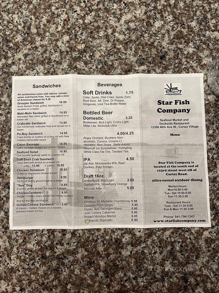 Star Fish Co Seafood Market - Cortez, FL