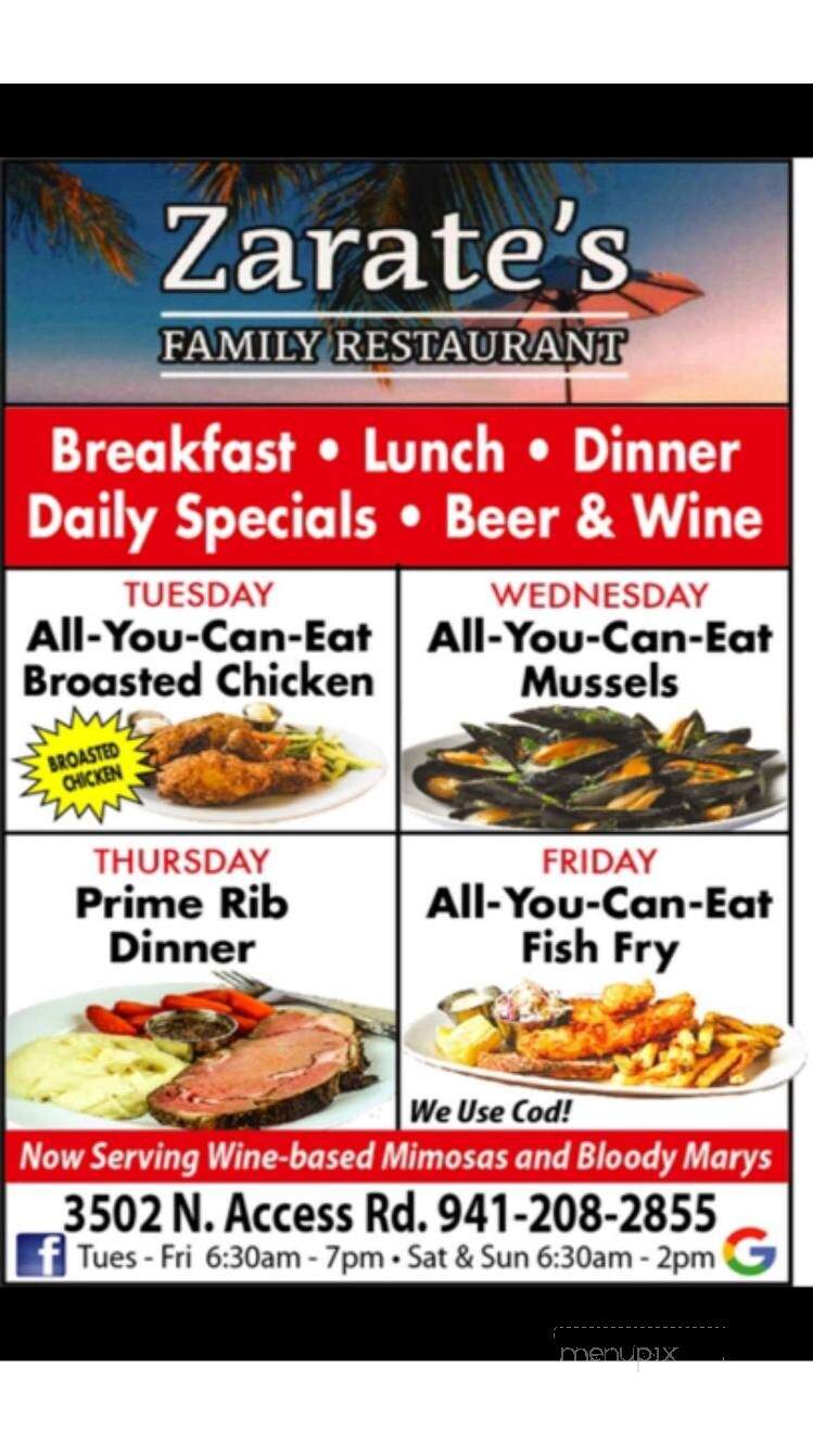 Zarate's Family Restaurant - Englewood, FL