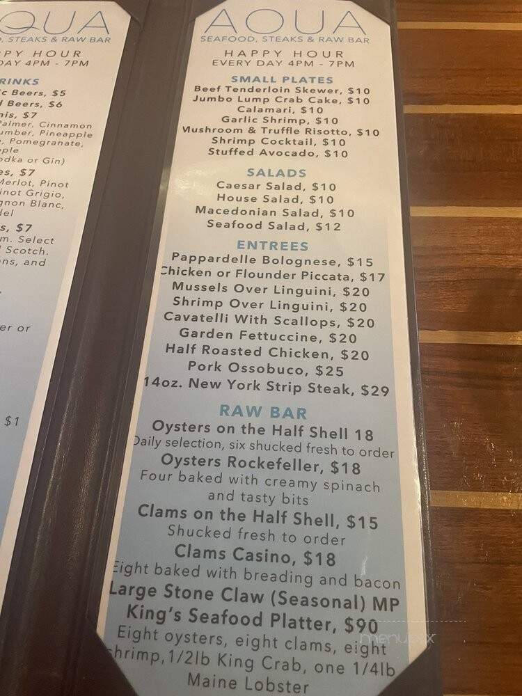 Aqua Seafood and Steaks - Naples, FL