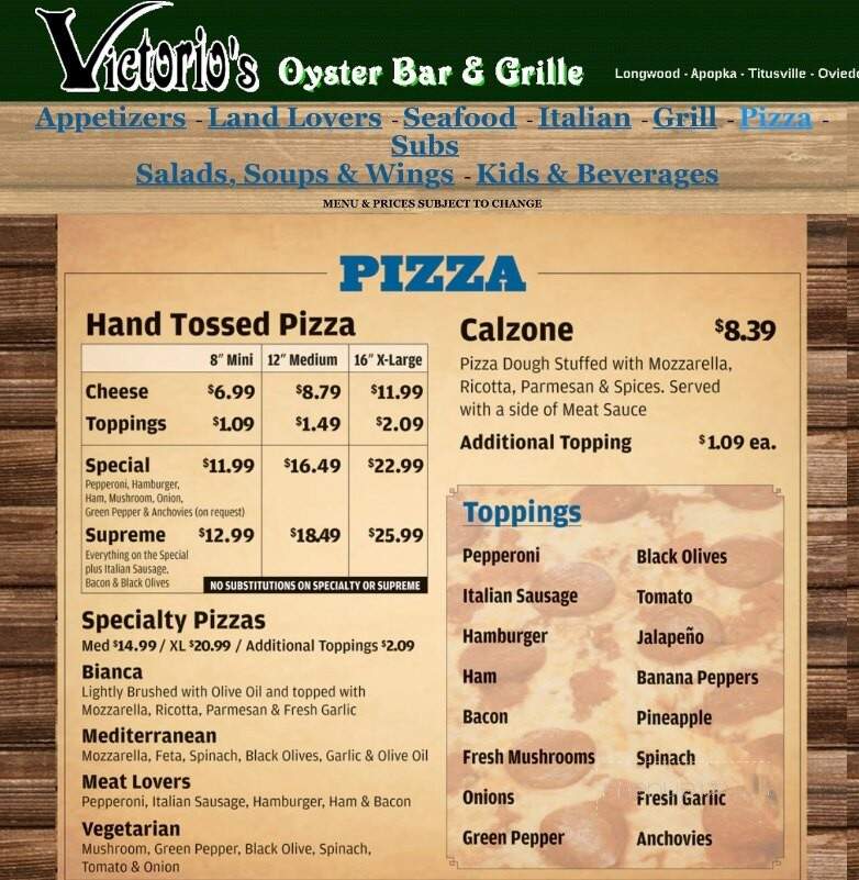 Victorio's - Titusville, FL