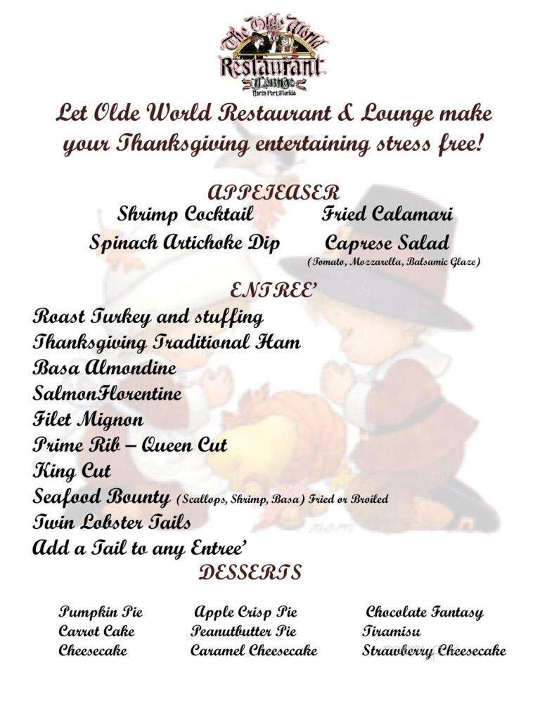 Olde World Restaurant - North Port, FL