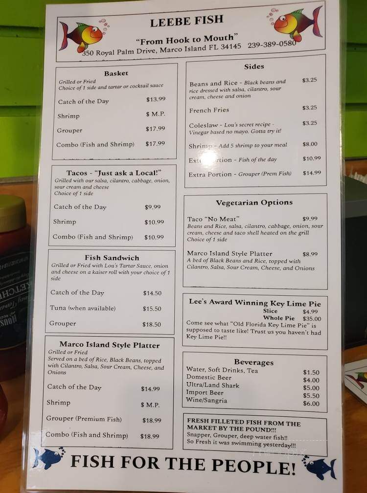 Lee Be Fish Co - Marco Island, FL