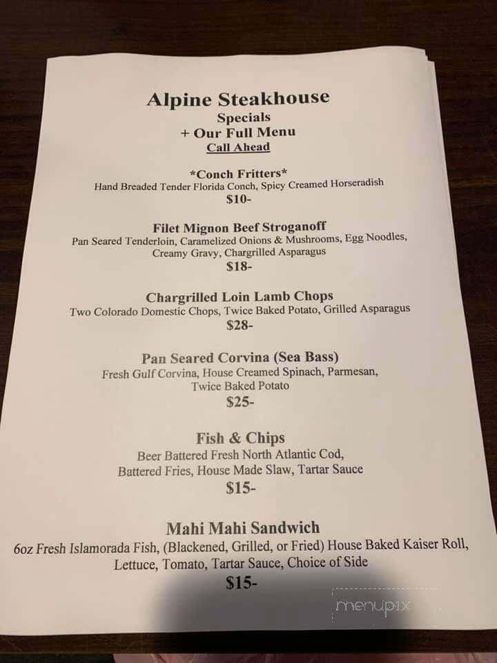 Alpine Steakhouse & Meat Market - Sarasota, FL