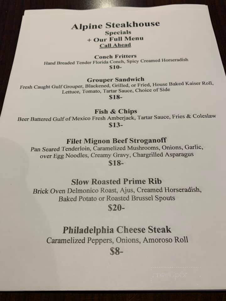 Alpine Steakhouse & Meat Market - Sarasota, FL