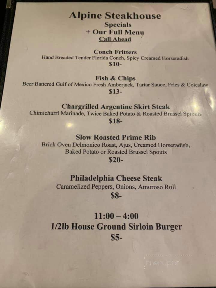 Alpine Steakhouse & Meat Market - Sarasota, FL