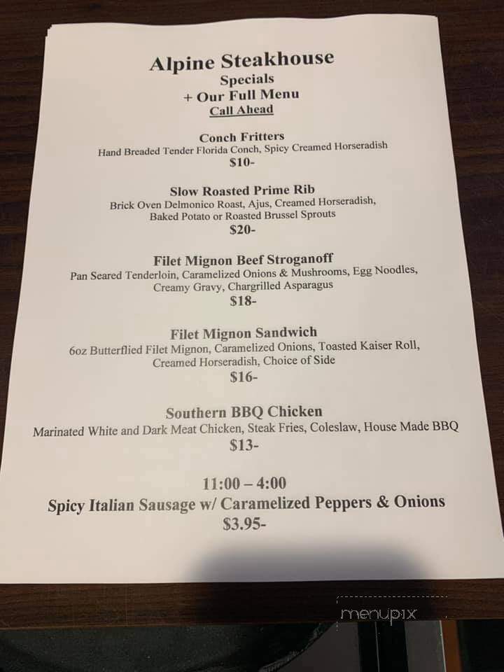 Alpine Steakhouse & Meat Market - Sarasota, FL