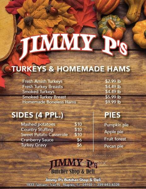 Jimmy P's Butcher Shop and Deli - Naples, FL