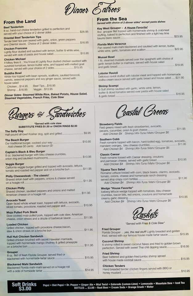 2 Shea's Salty Dogmenu - Marco Island, FL