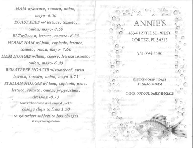 Annie's Bait & Tackle - Cortez, FL