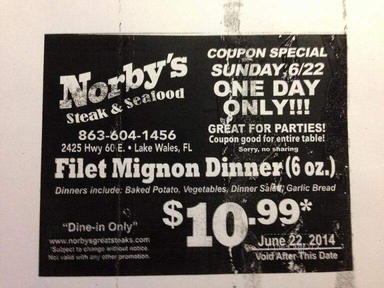 Norbys Steak & Seafood - Lake Wales, FL