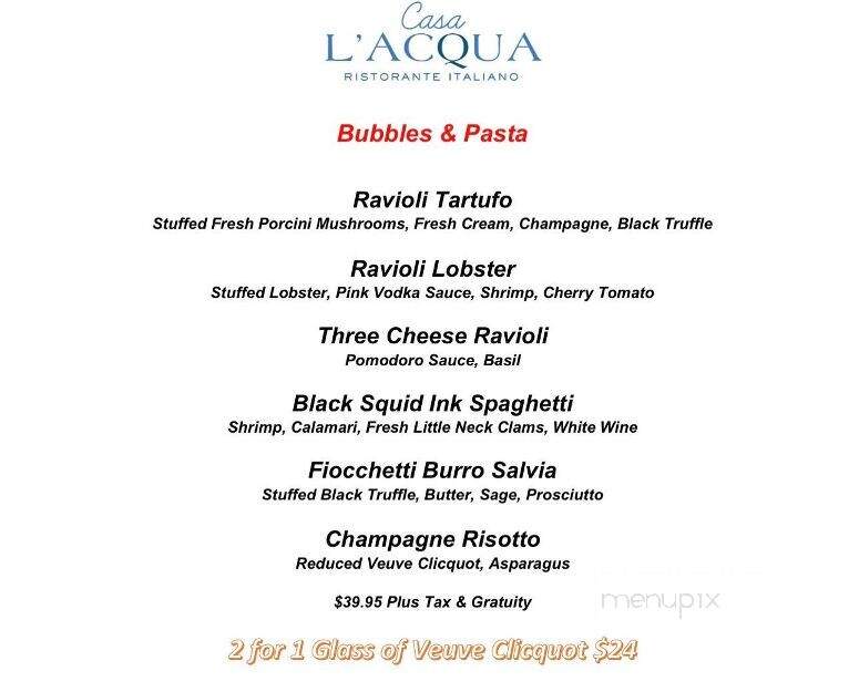 L'ACQUA Ristorante Italiano - Delray Beach, FL