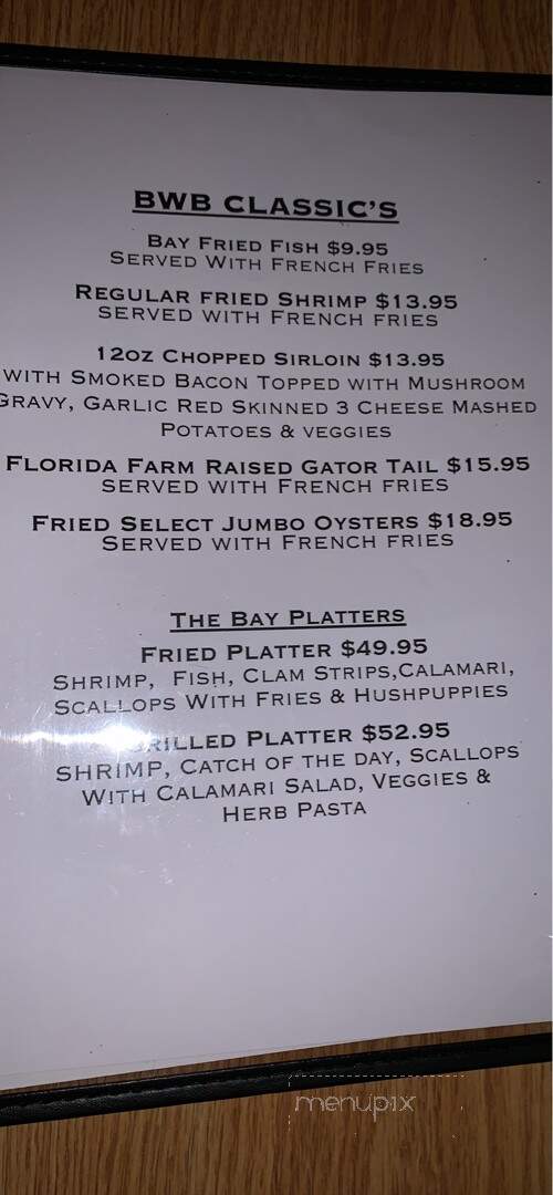 Blue Water Bay Restaurant - Melrose, FL