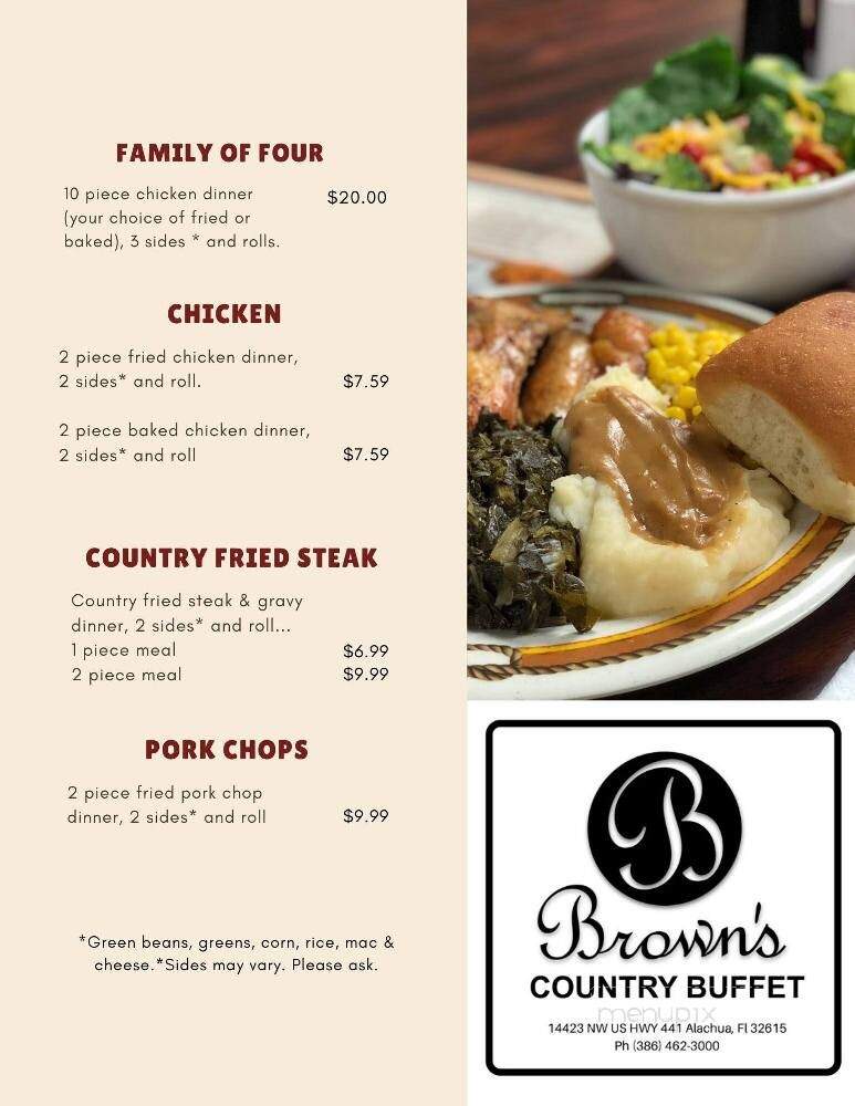 Brown's Country Buffet - Alachua, FL