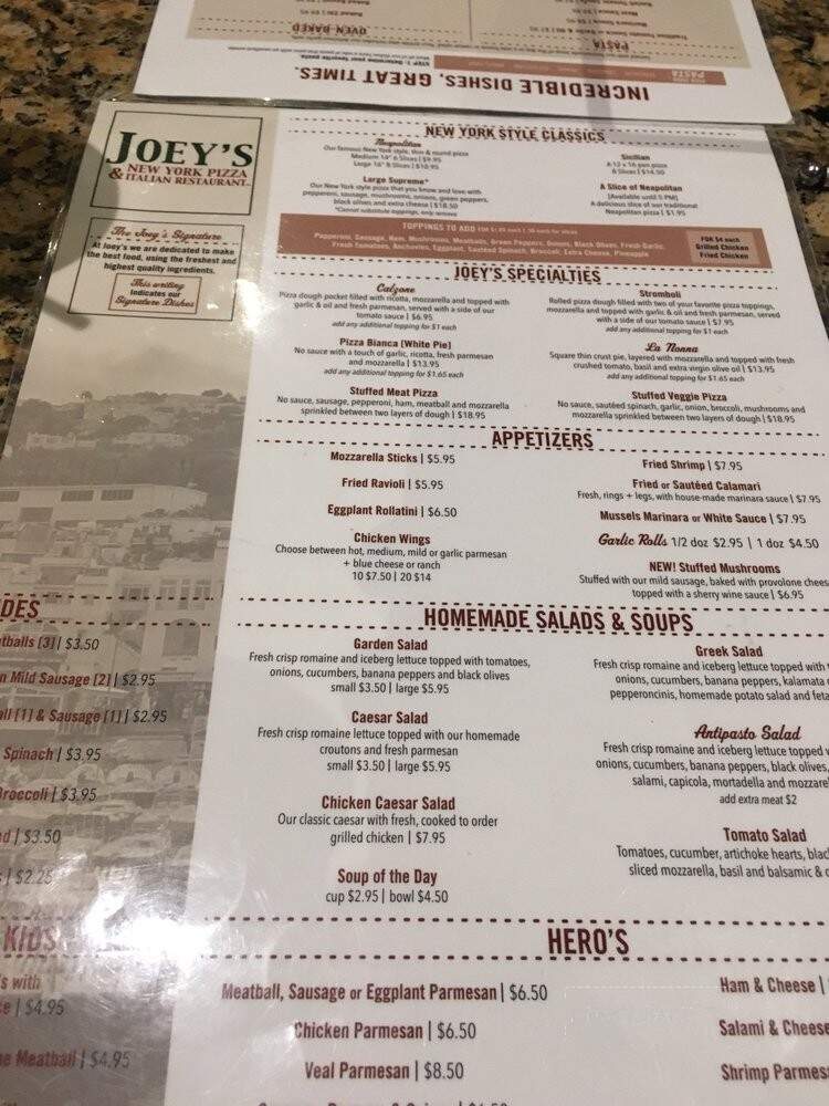 Joey's New York Pizza & Italian Restaurant - New Port Richey, FL