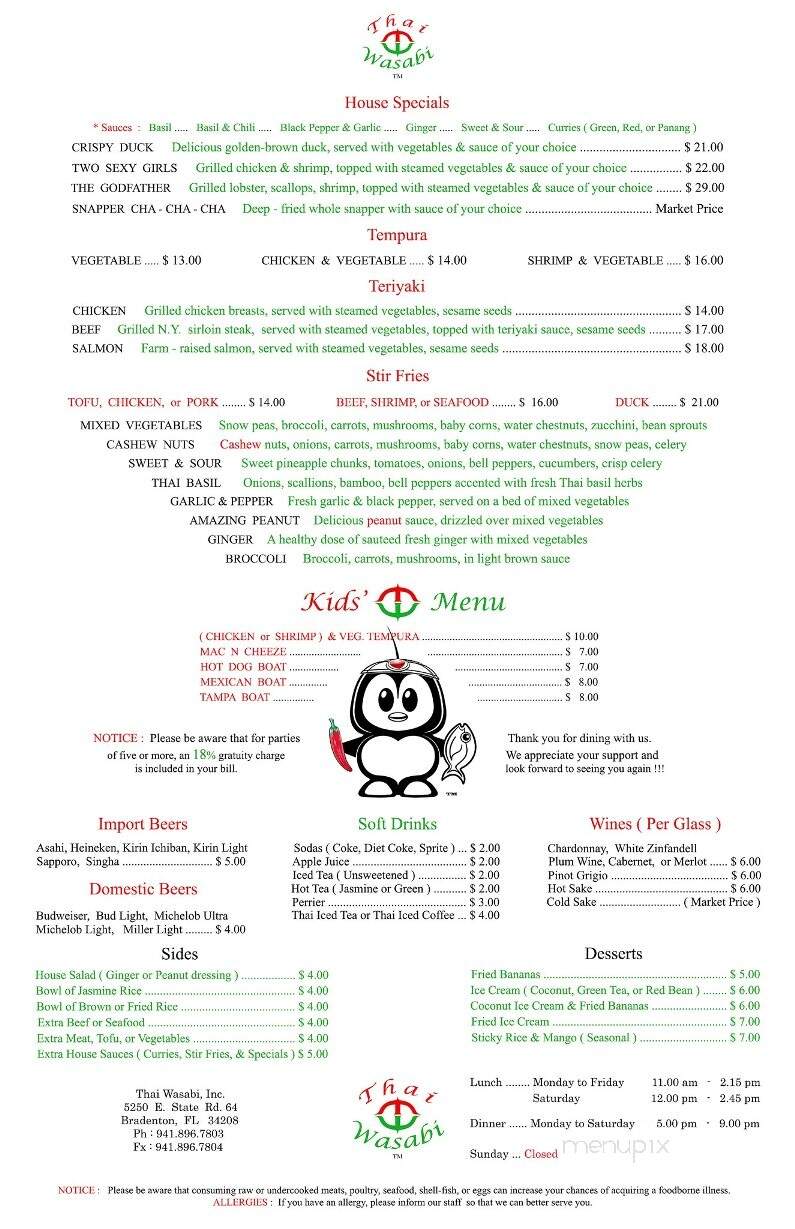 Thai Wasabi - Bradenton, FL