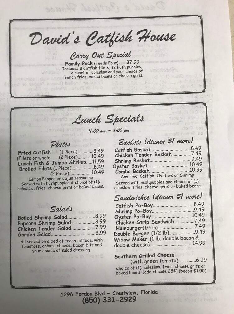 David's Catfish House - Crestview, FL