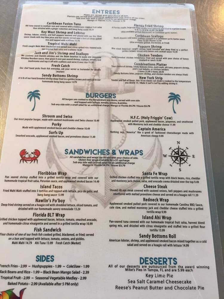 Sandy Bottoms Beach Bar & Grill - Fernandina Beach, FL