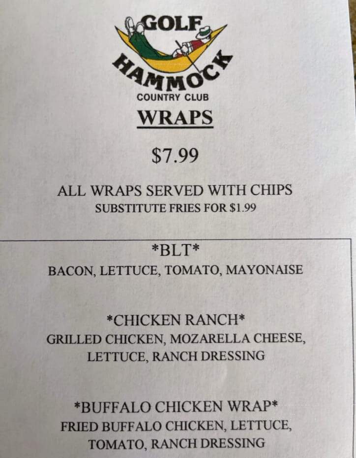 Golf Hammock Bar & Grill - Sebring, FL