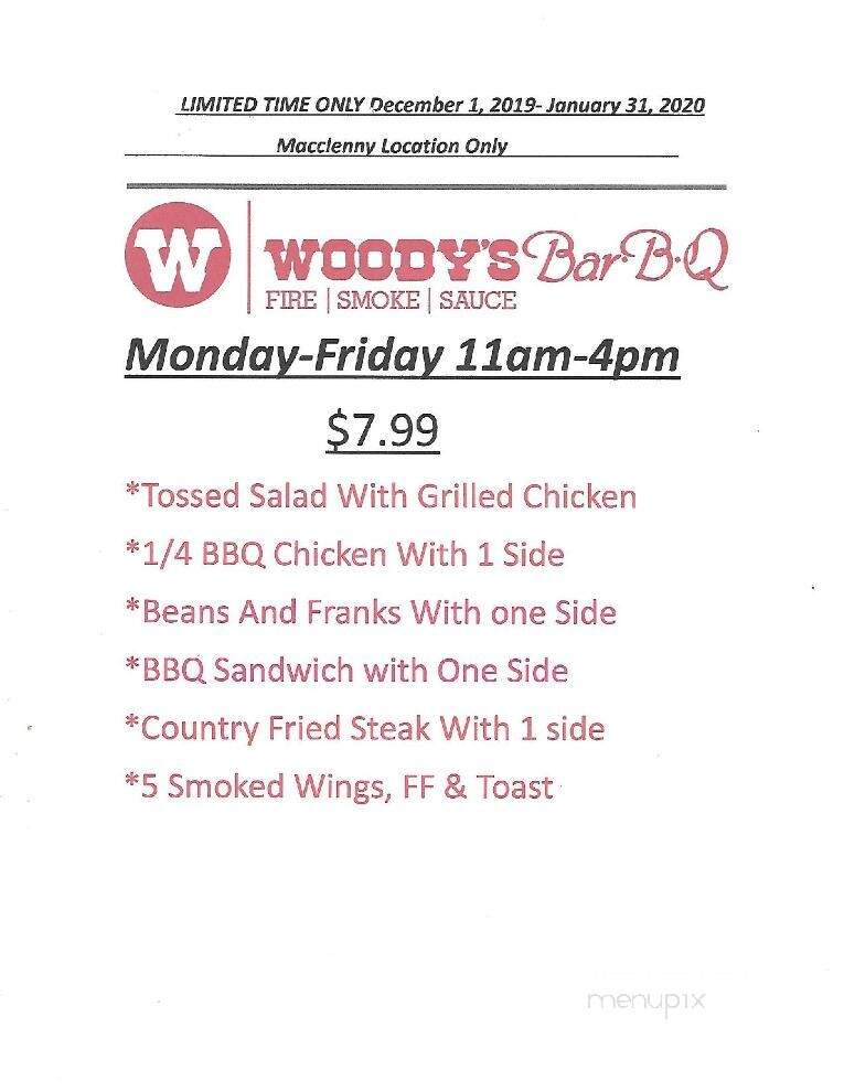 Woody's BBQ - Macclenny, FL