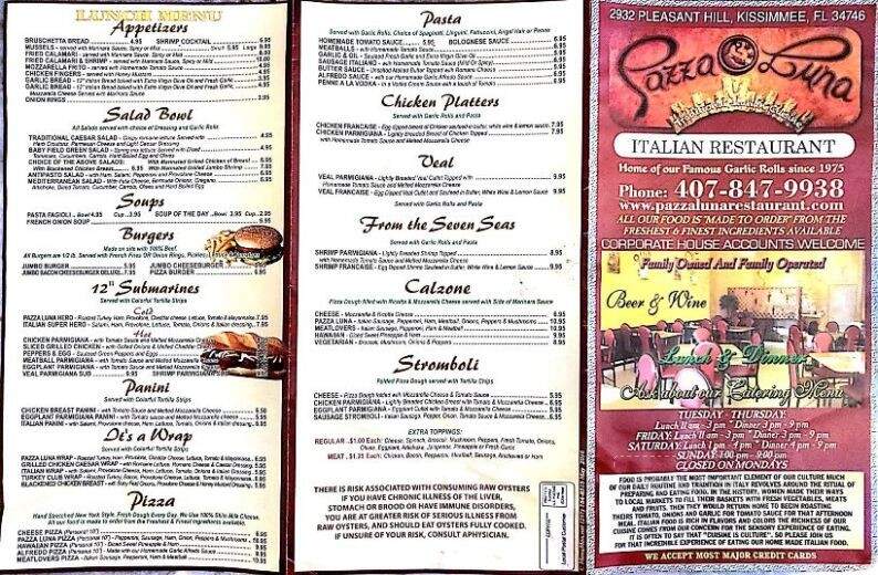 Pazza Luna Italian Resturant - Kissimmee, FL