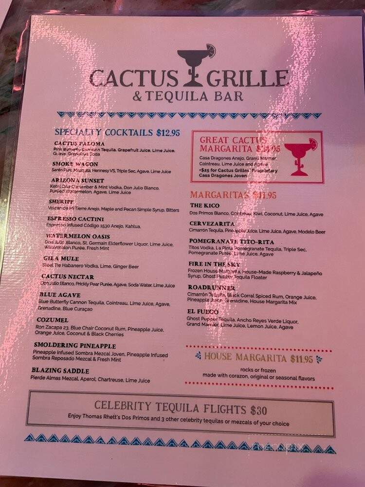 Cactus Grille & Tequila Bar - Palm Beach Gardens, FL