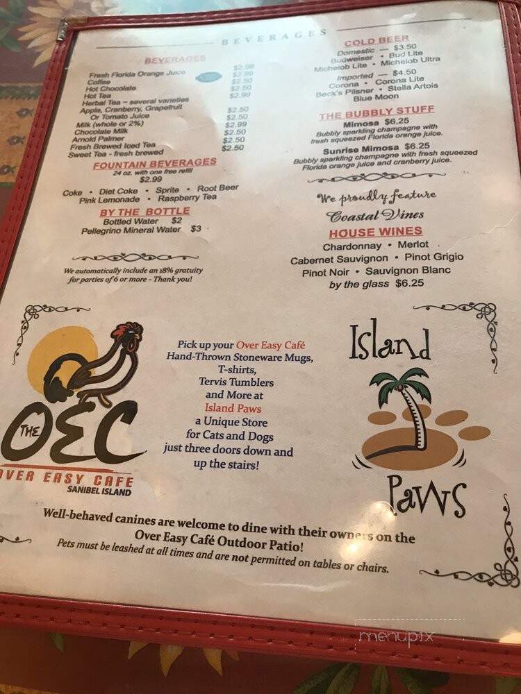 Amy's Over Easy Cafe - Sanibel, FL