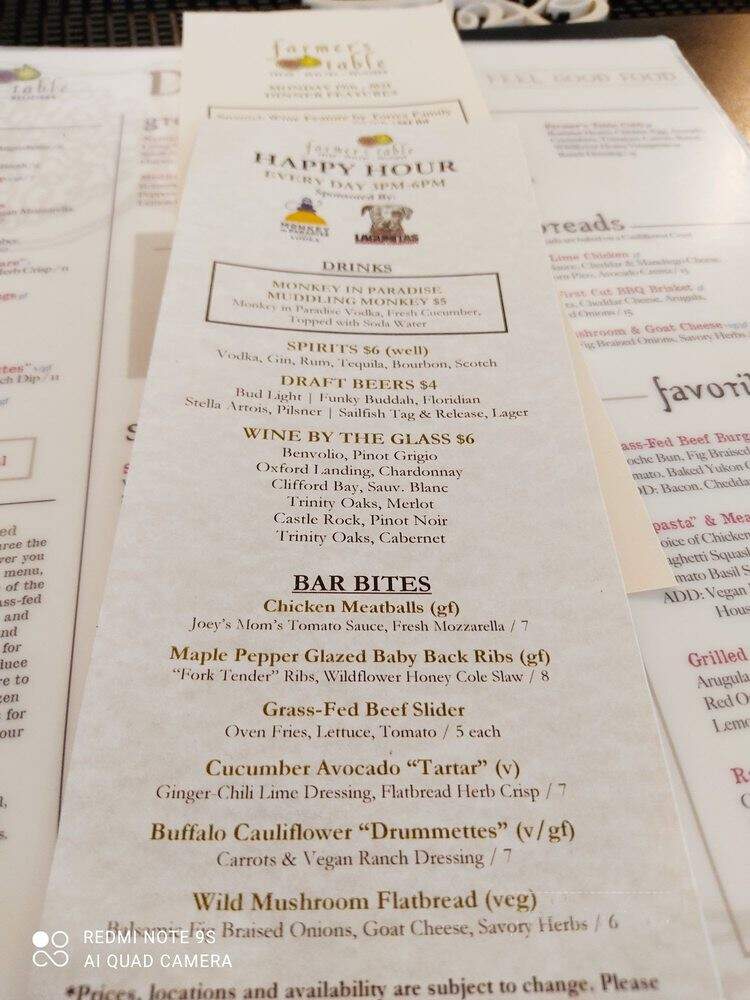 Farmer's Table - North Palm Beach, FL