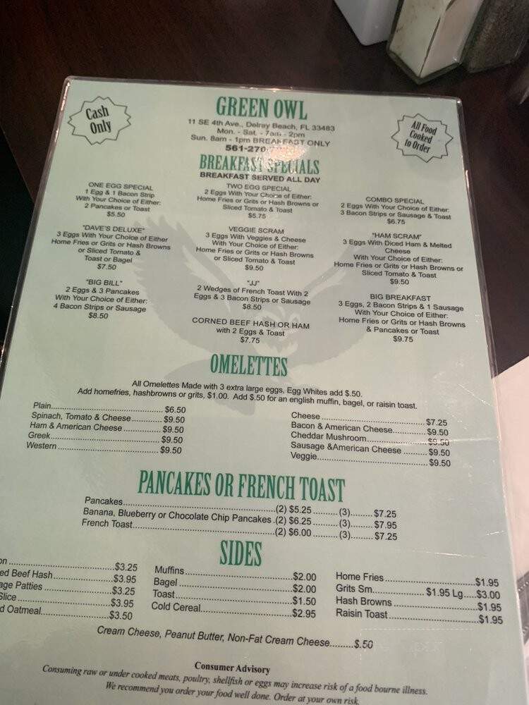 Green Owl Restaurant - Delray Beach, FL