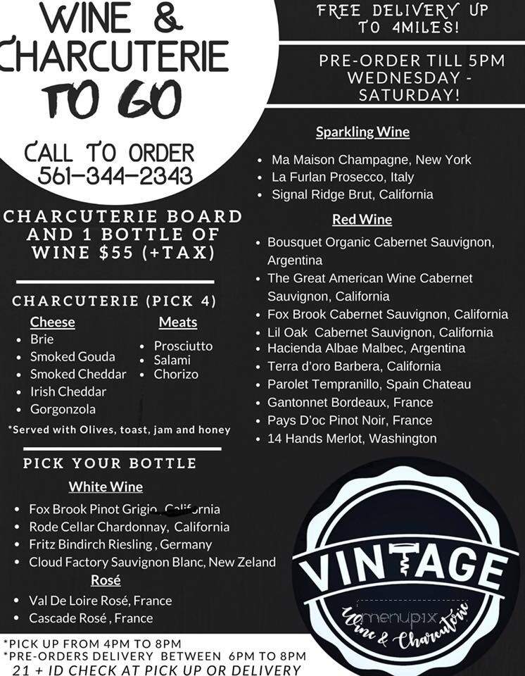 Vintage Wine & Charcuterie - Jupiter, FL
