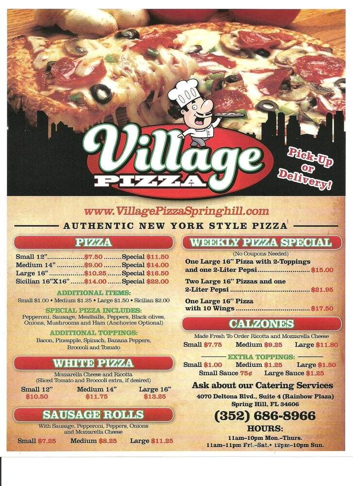 Village Pizza - Spring Hill, FL