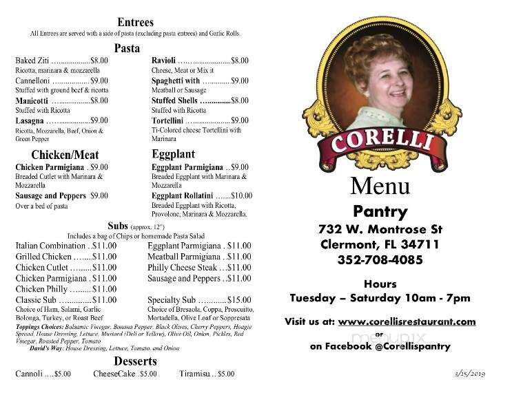 Corelli's Italian Pantry - Clermont, FL