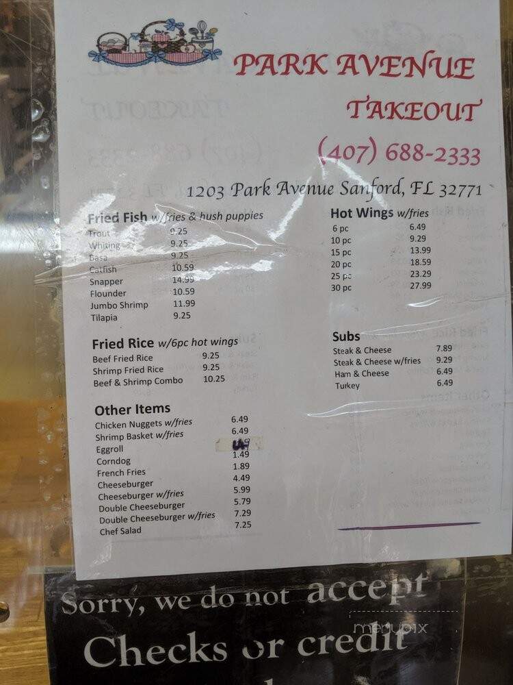 Park Avenue Takeout - Sanford, FL