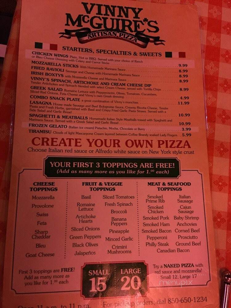 Vinnie McGuire's Pizza - Destin, FL