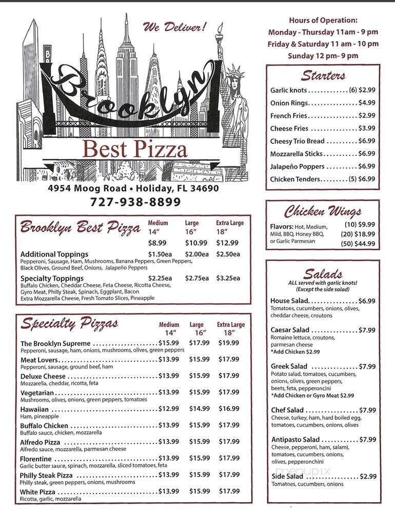 Brooklyn Best Pizza - Holiday, FL