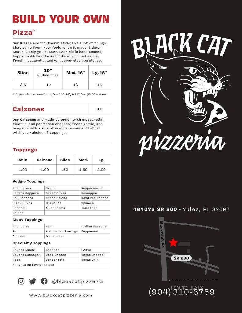 Black Cat Pizzeria - Yulee, FL