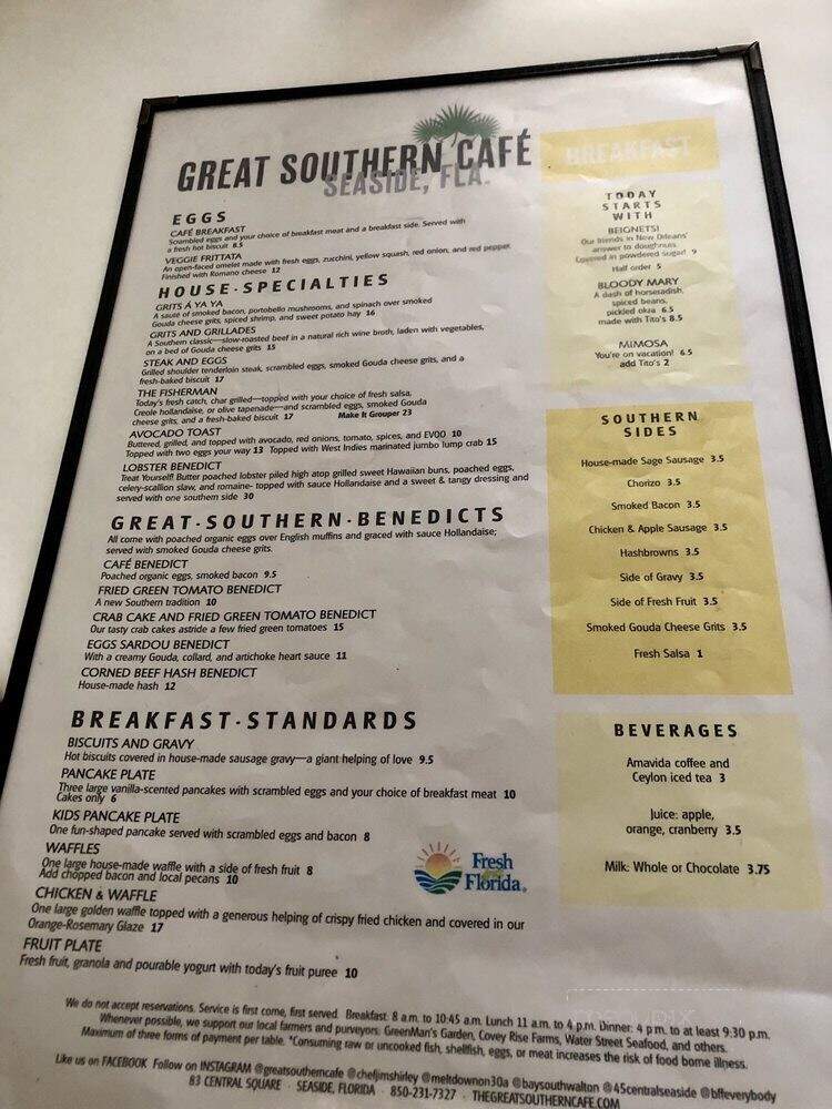 Great Southern Cafe - Santa Rosa Beach, FL