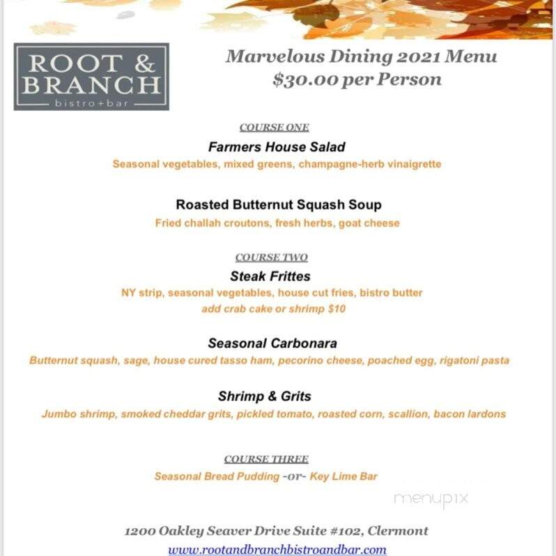 Root and Branch Bistro and Bar - Clermont, FL