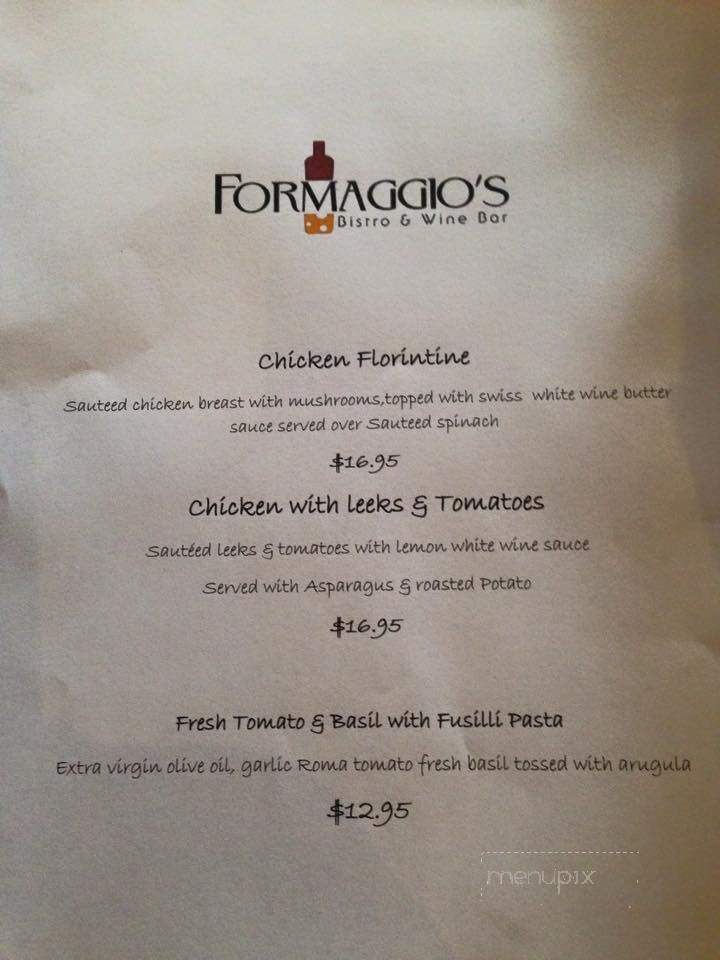 Formaggio's Bistro & Wine Bar - Gainesville, FL