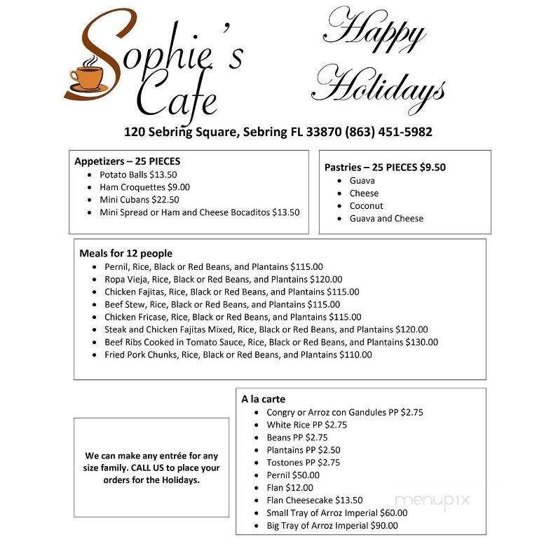 Sophie's Cafe - Sebring, FL