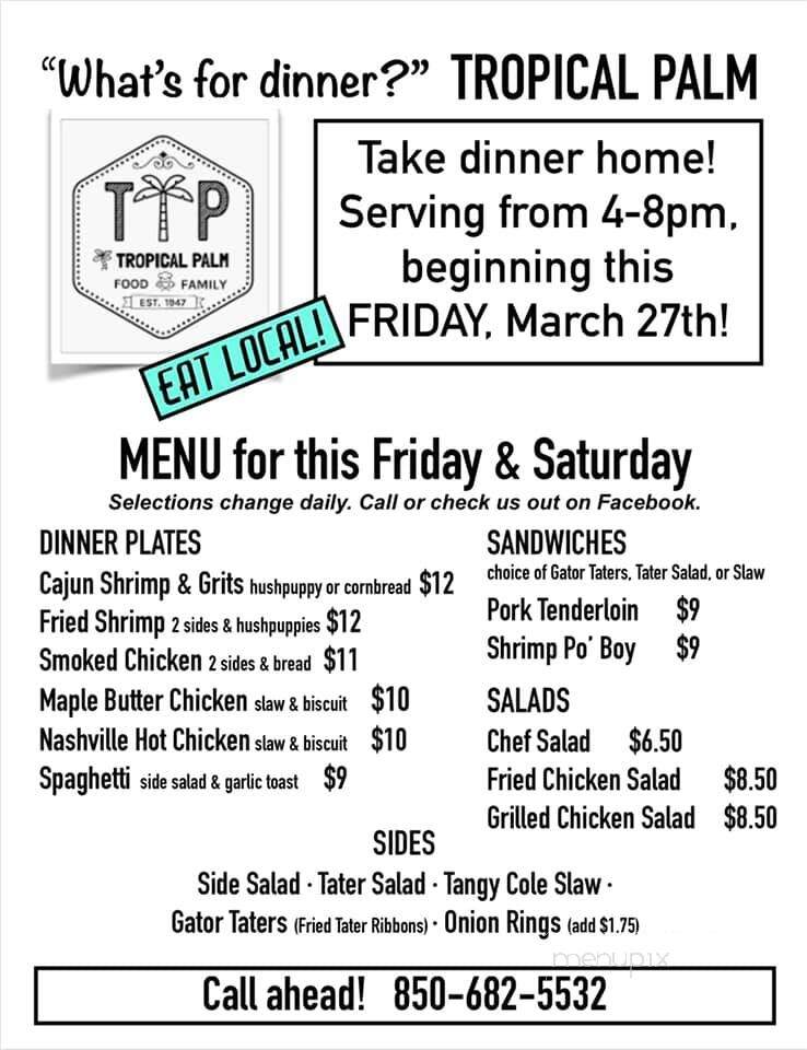 Tropical Palm Restaurant - Crestview, FL