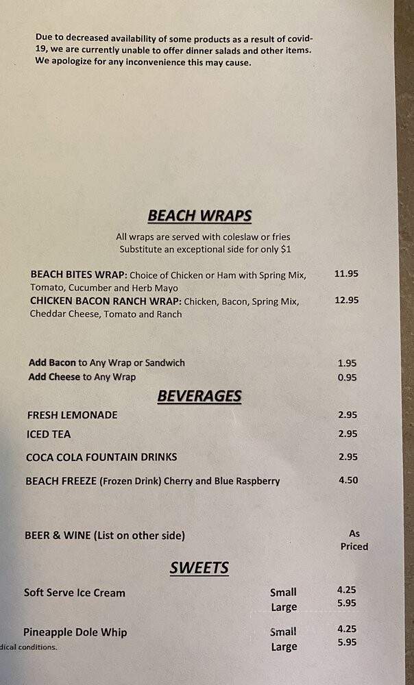 Beach Bites Cafe fla - Madeira Beach, FL