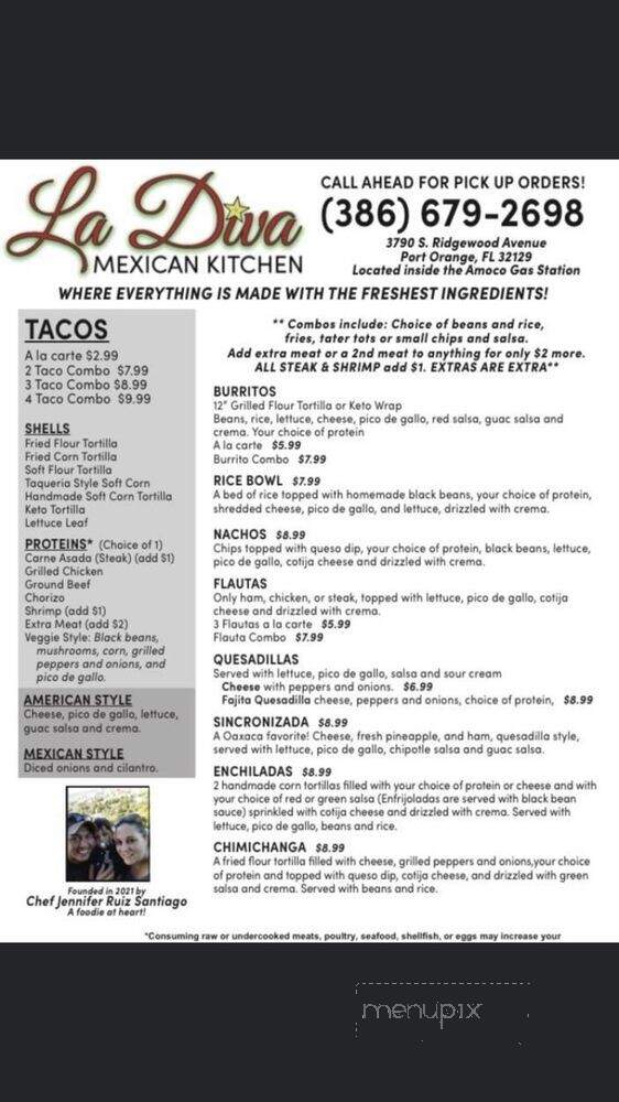 La Diva Mexican Kitchen - Port Orange, FL