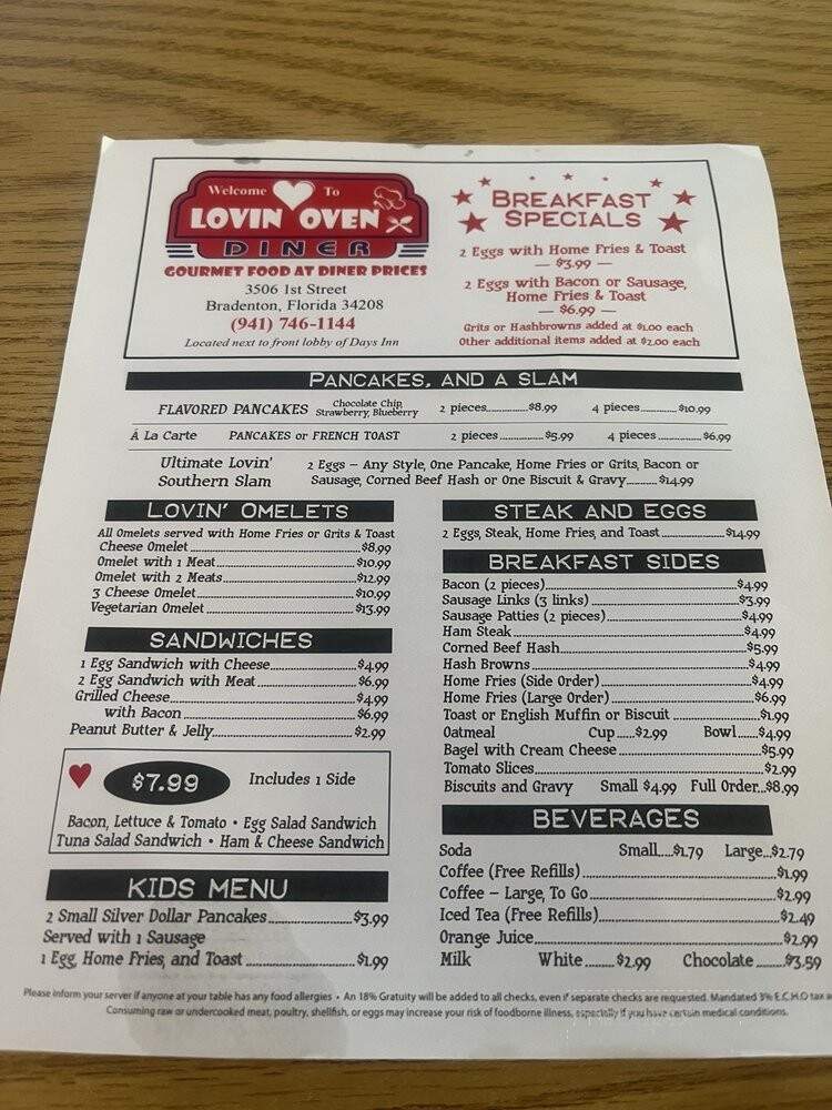 Lovin Oven Diner - Bradenton, FL