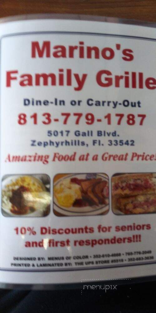 Marino's Family Grille - Zephyrhills, FL