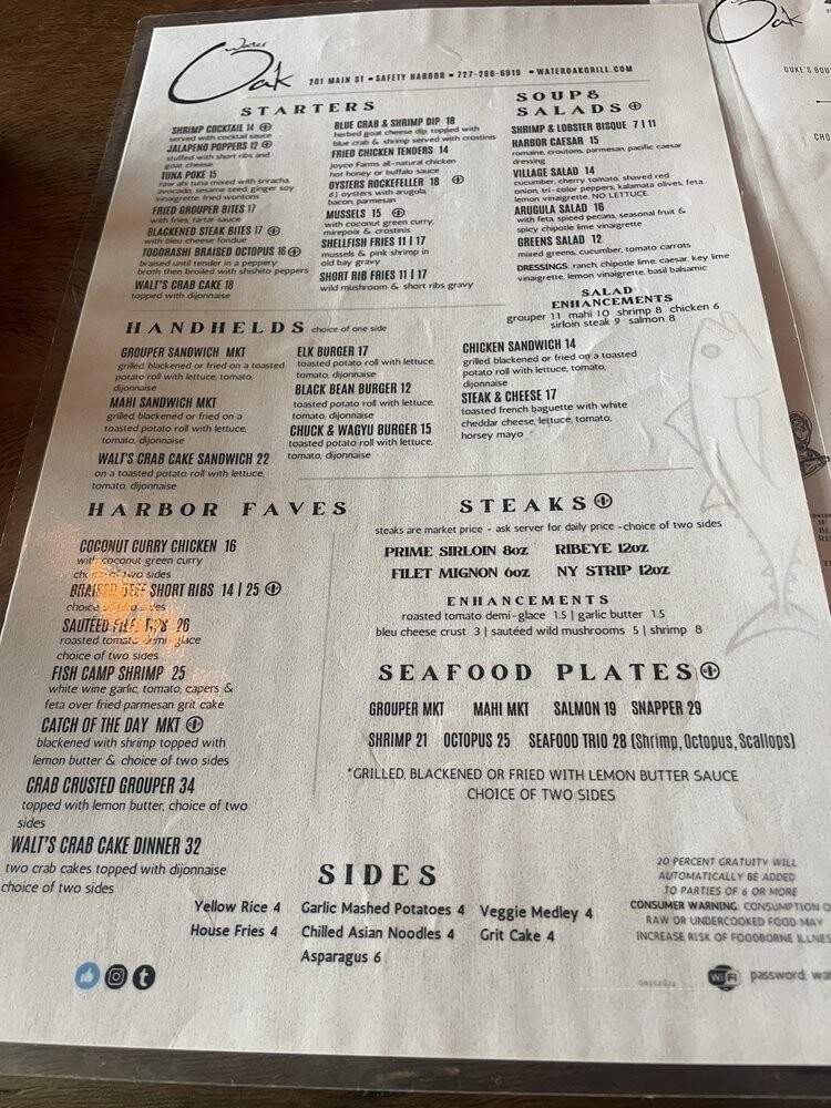 Water Oak Grill - Safety Harbor, FL