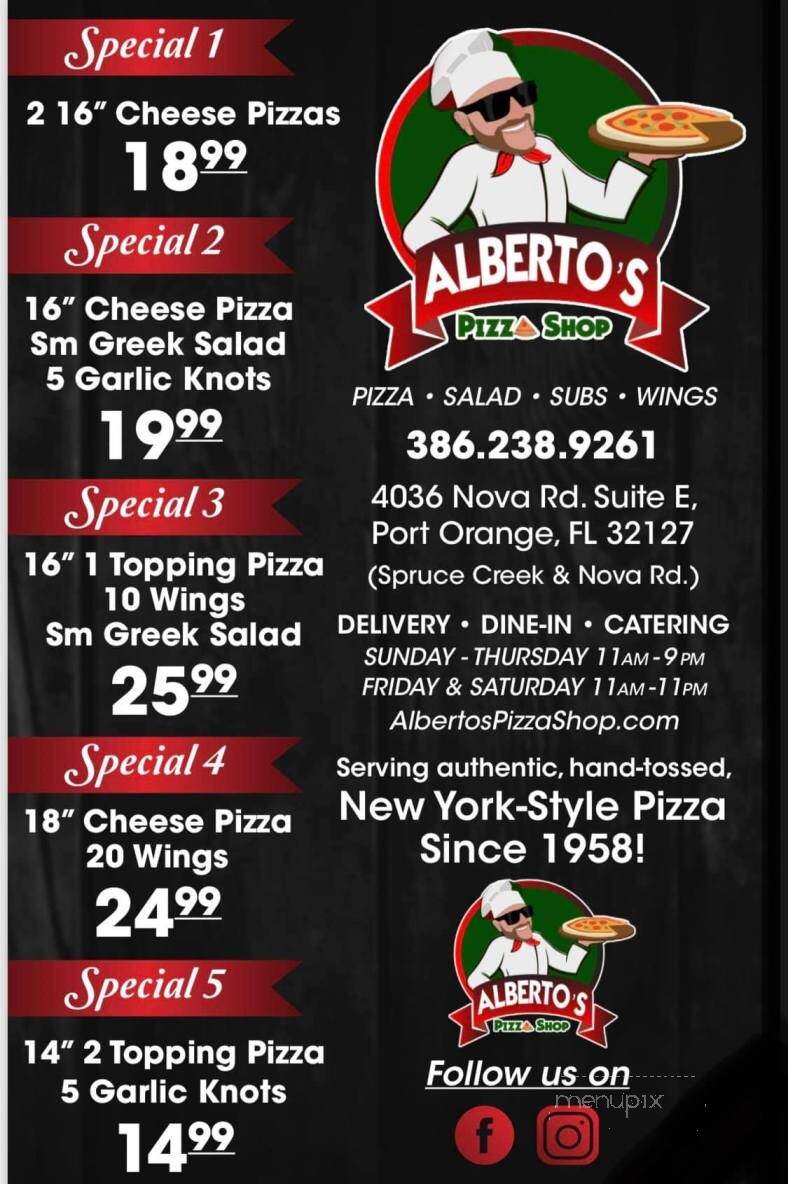 Alberto's Pizza Shop - Port Orange, FL