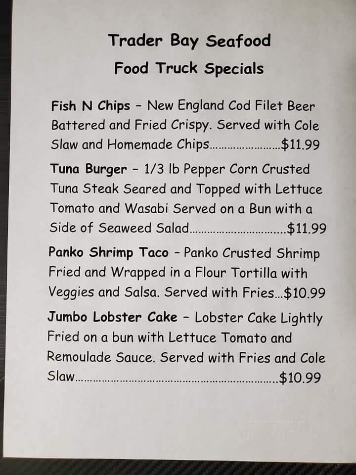 Trader Bay Seafood - Hernando Beach, FL